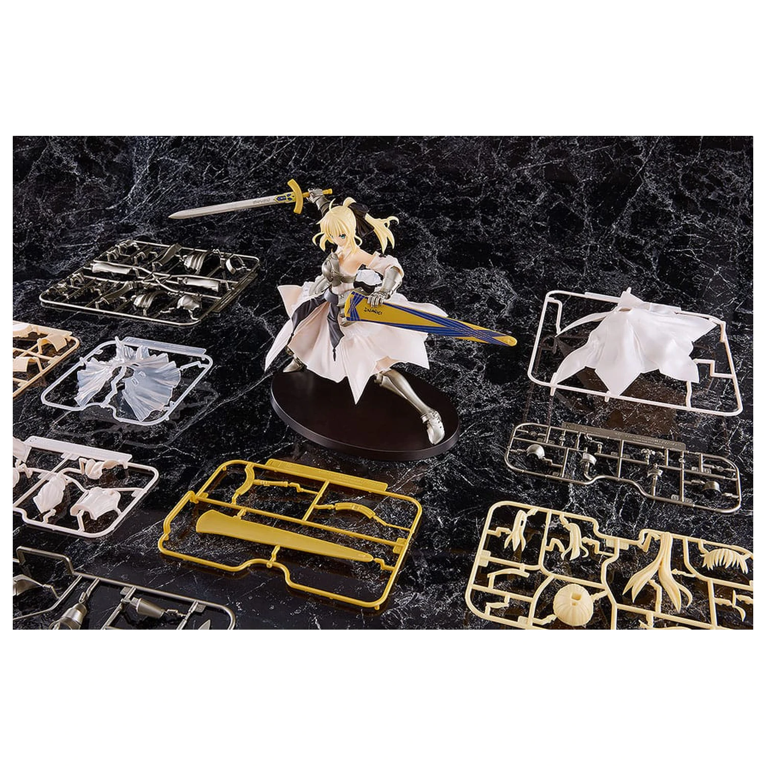 Fate/Stay Night Plamatea Kit model plastic Reincarnation Saber Lily Distant Avalon 20 cm poza produsului