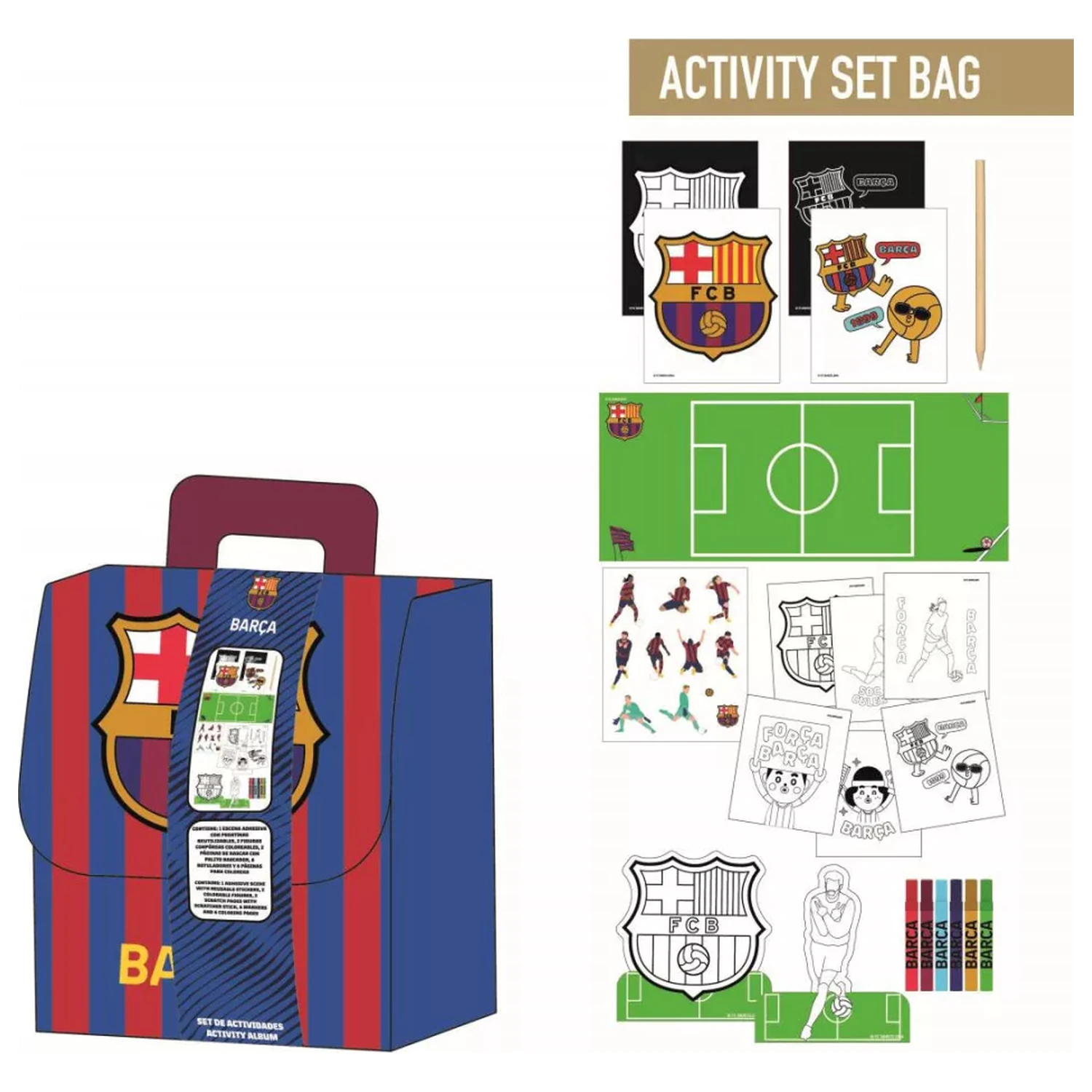 FC Barcelona Rucsac Carte de colorat si de activitati poza produsului