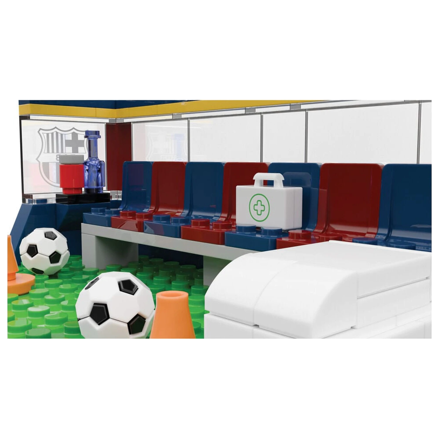 Set bancă FC Barcelona cu figurine 226 de piese poza produsului