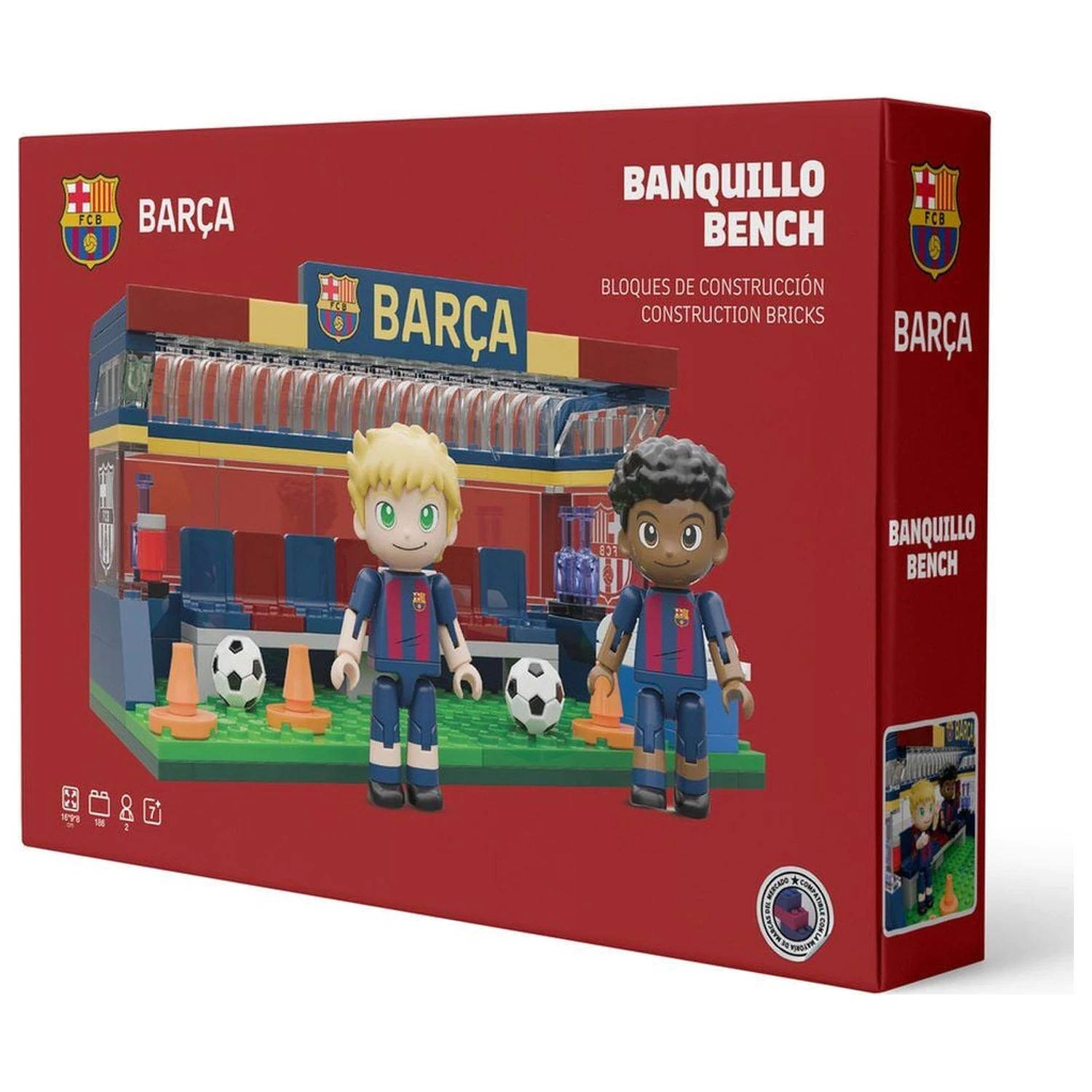 Set bancă FC Barcelona cu figurine 226 de piese poza produsului