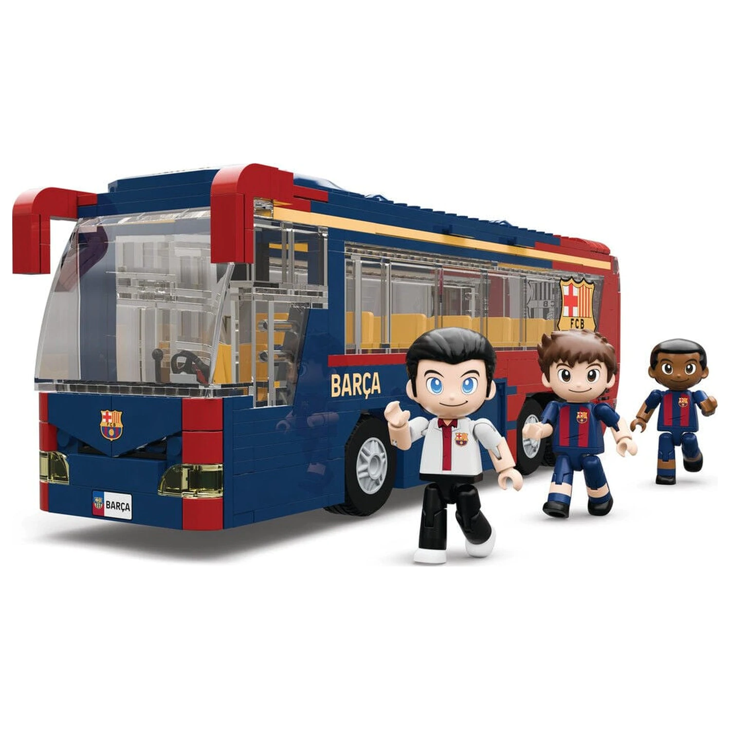 Set autobuz FC Barcelona cu figurine 488 piese poza produsului