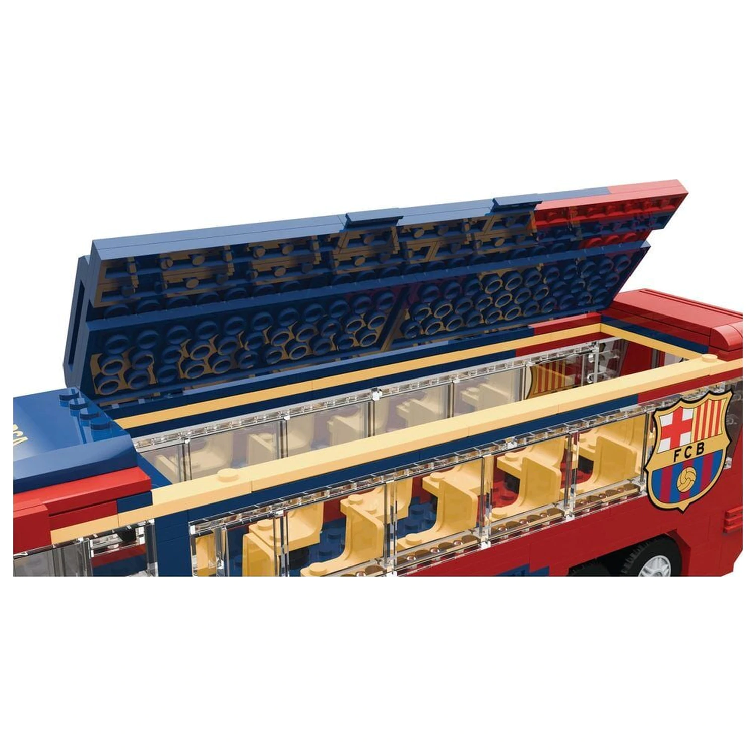 Set autobuz FC Barcelona cu figurine 488 piese poza produsului