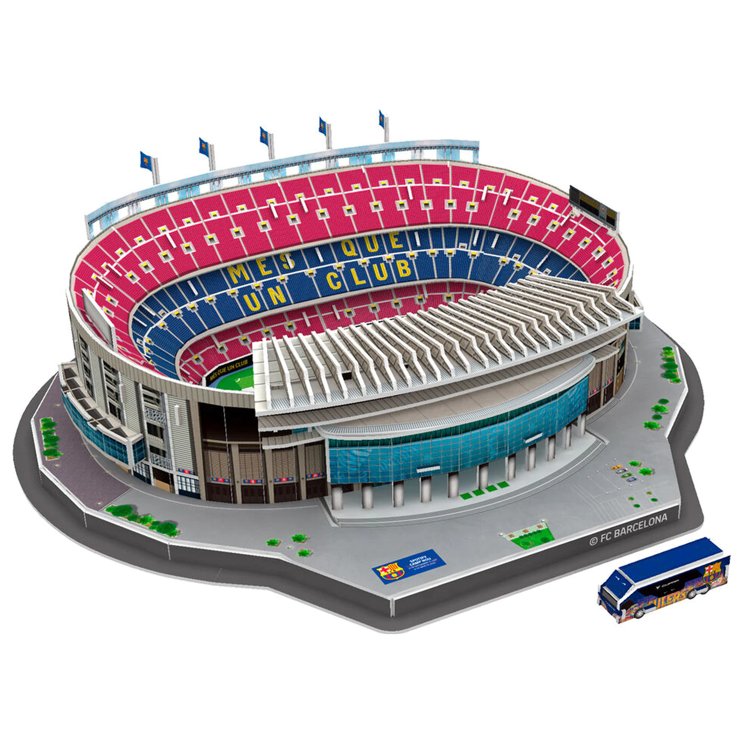 FC Barcelona Camp Nou Stadium 3D puzzle 98 de piese poza produsului