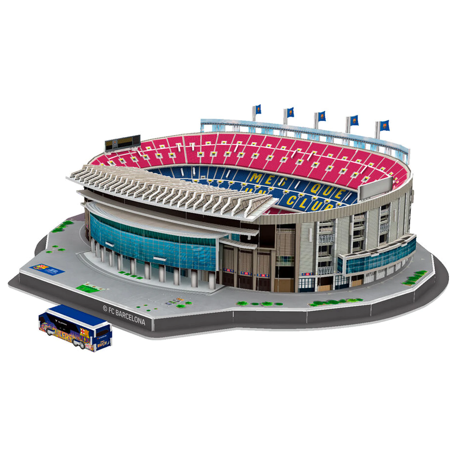 FC Barcelona Camp Nou Stadium 3D puzzle 98 de piese poza produsului