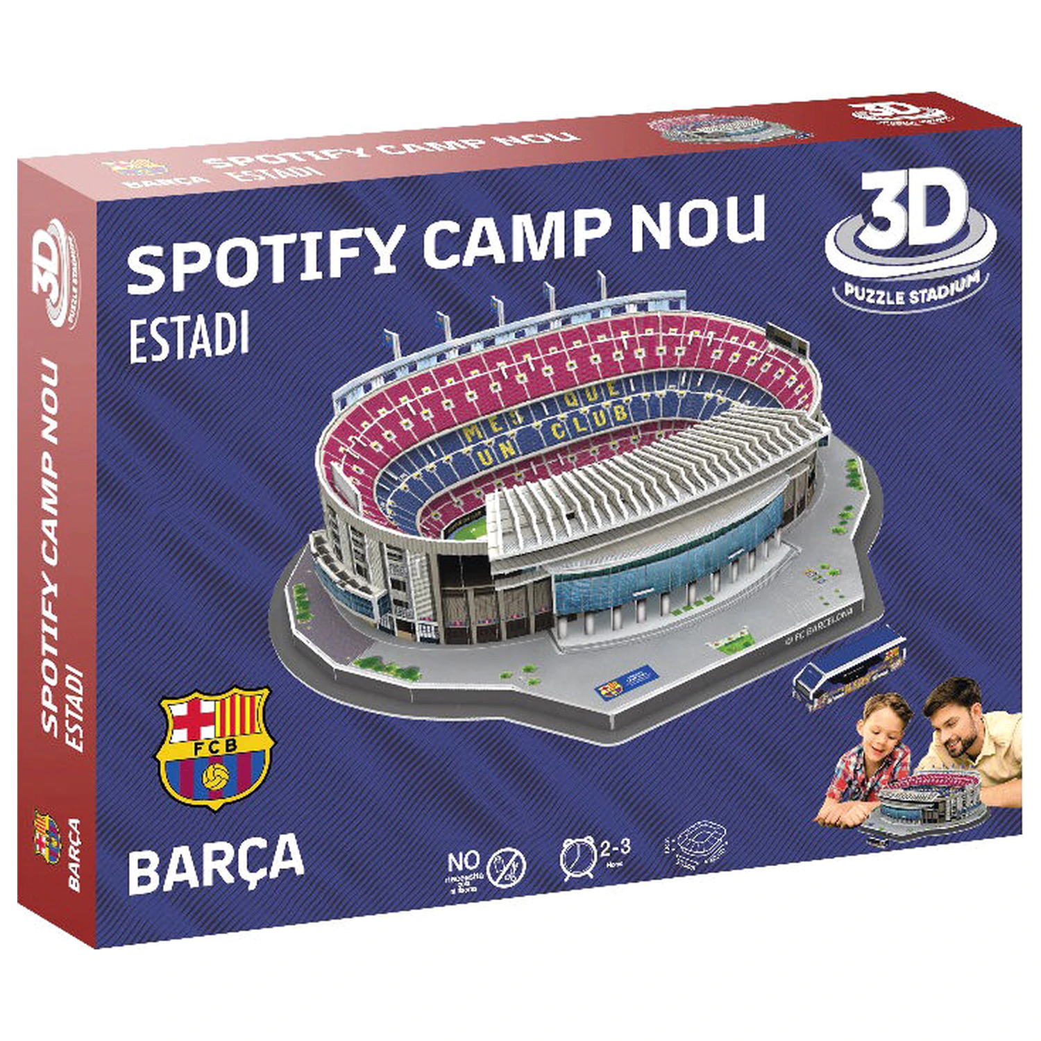 FC Barcelona Camp Nou Stadium 3D puzzle 98 de piese poza produsului