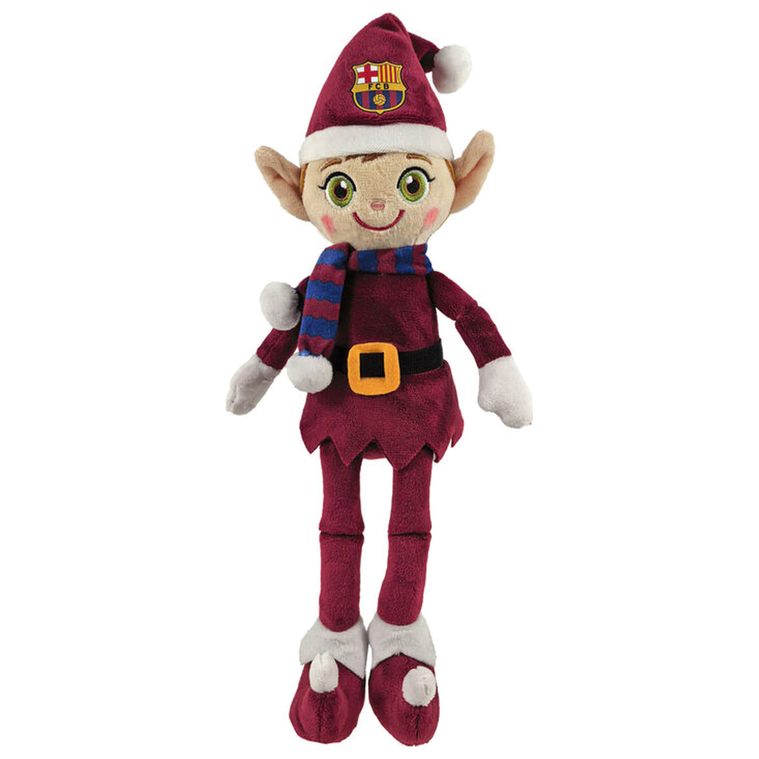 FC Barcelona Christmas Elf jucarie de plus 35cm poza produsului