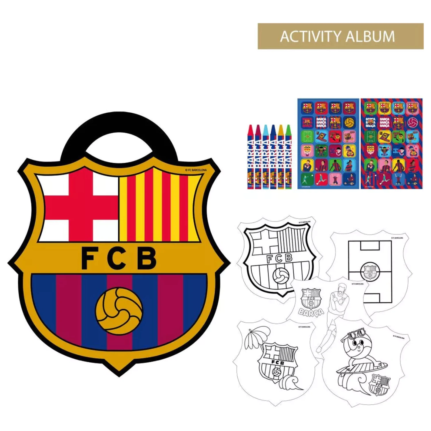 FC Barcelona Crest Set de colorat si activitati poza produsului