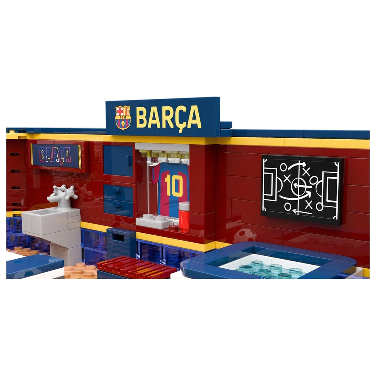 FC Barcelona set vestiar cu figurina 439 piese poza produsului