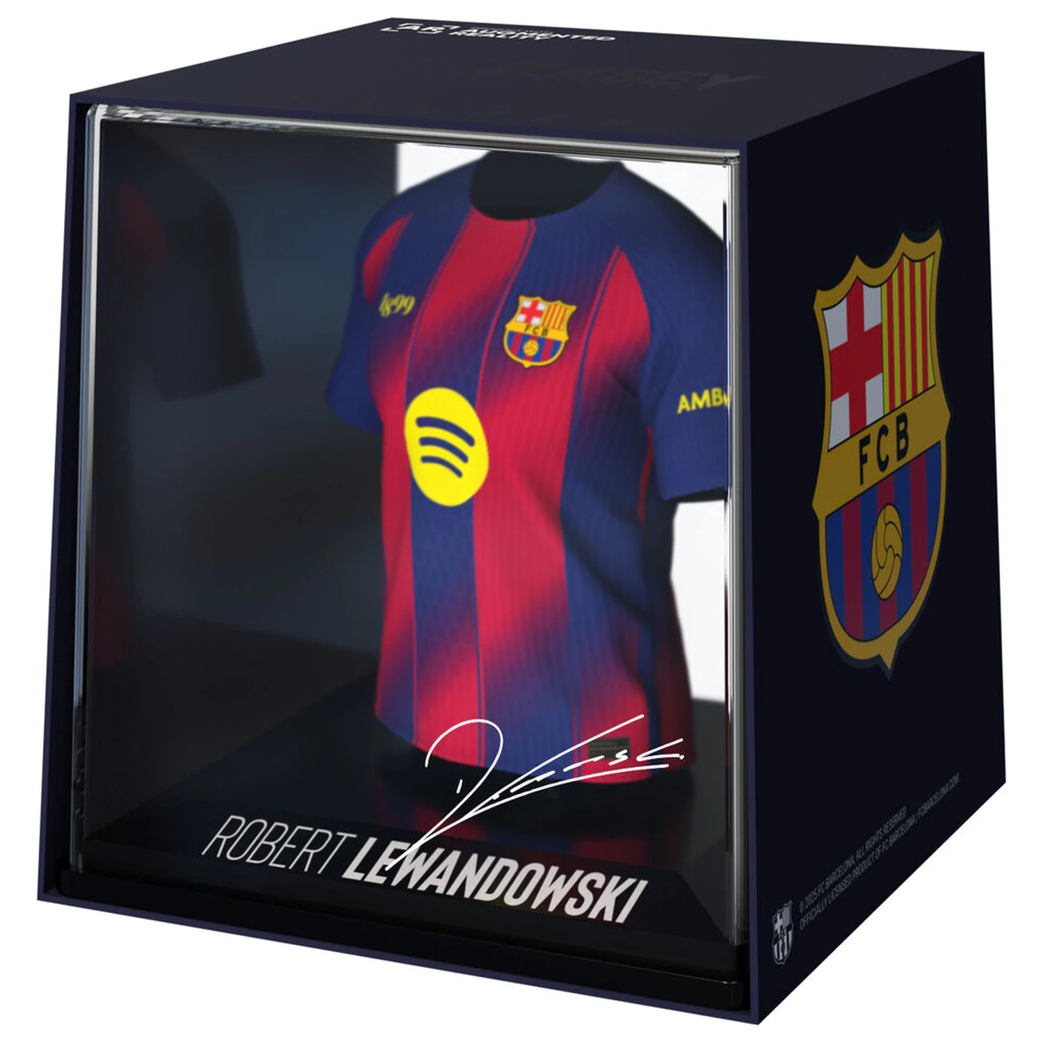FC Barcelona Lewandowski figurina mini tricou poza produsului
