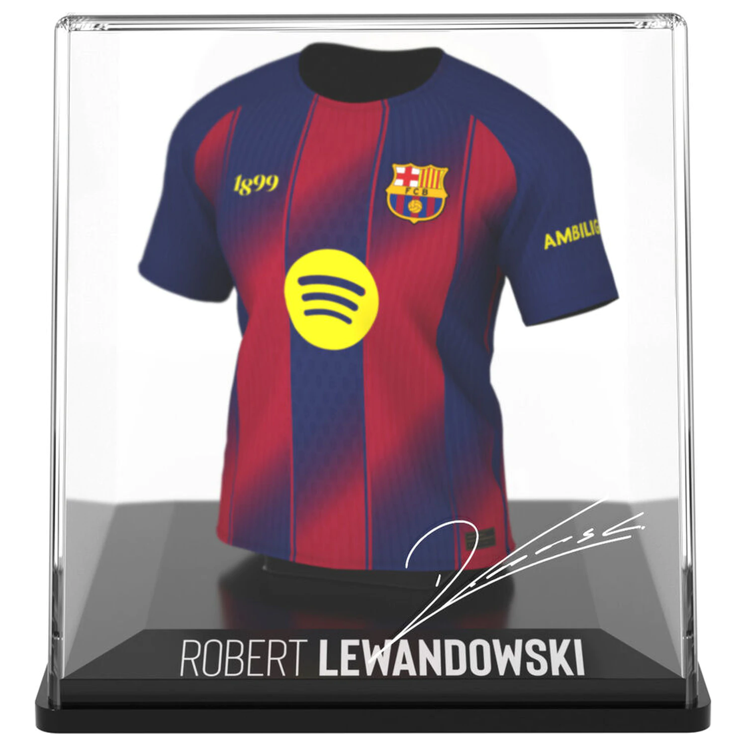 FC Barcelona Lewandowski figurina mini tricou poza produsului