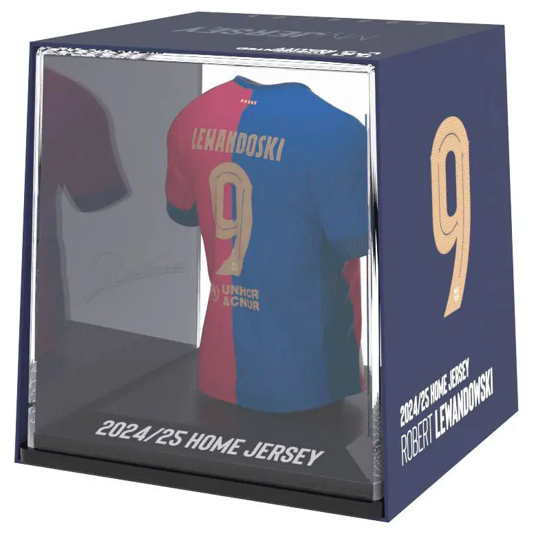 FC Barcelona Lewandowski mini tricou figurină poza produsului