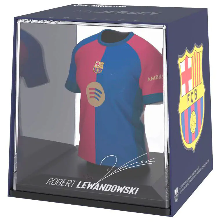 FC Barcelona Lewandowski mini tricou figurină poza produsului