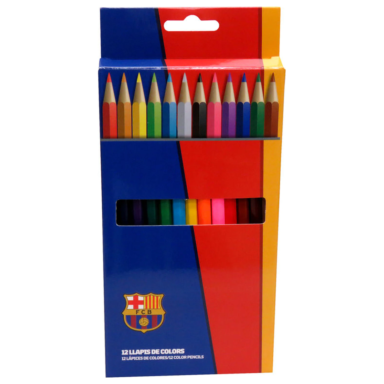 Set creioane colorate FC Barcelona poza produsului