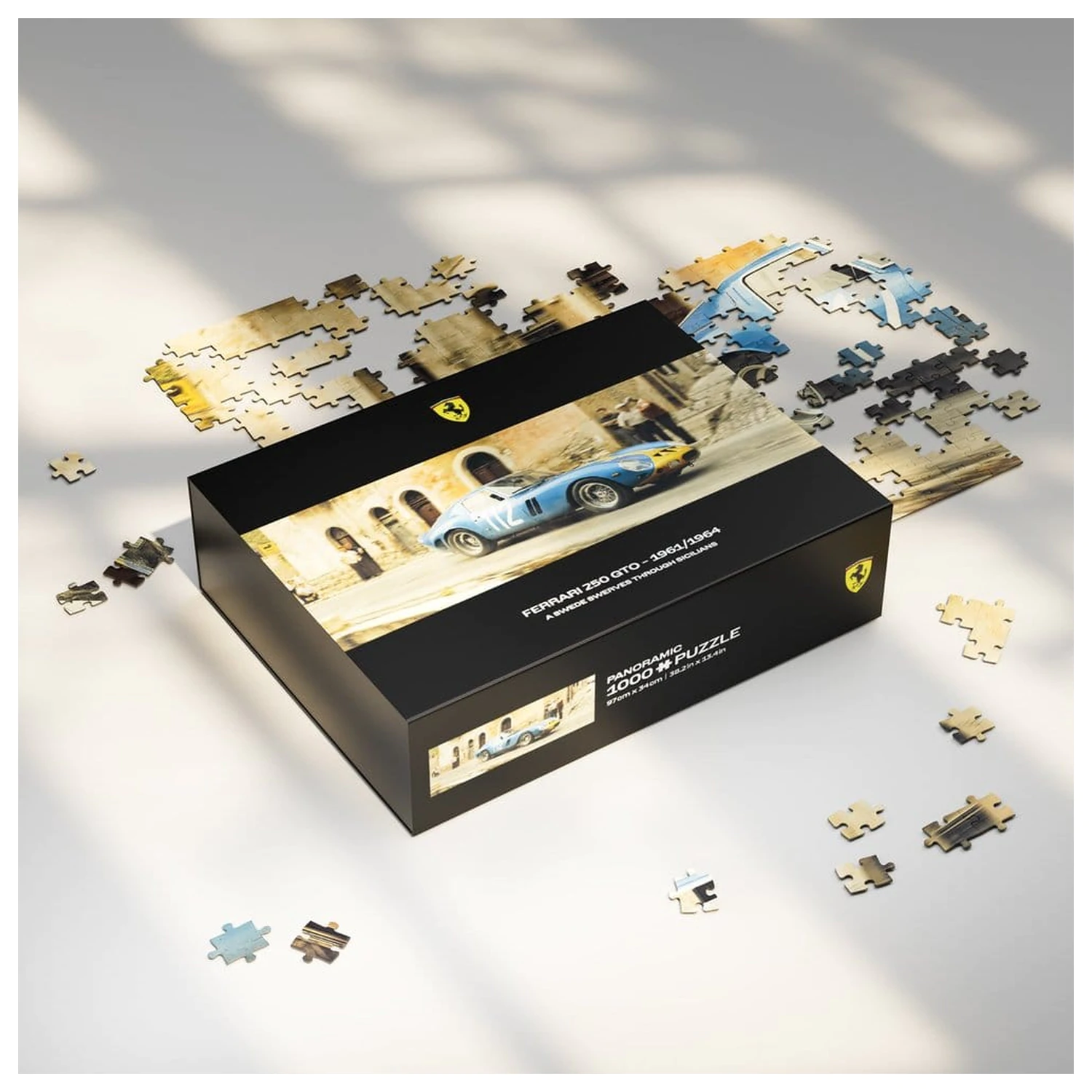 Ferrari 250GTO Premium Puzzle A Swede Swerves Through Sicilians (1000 piese) 97 x 34 cm poza produsului