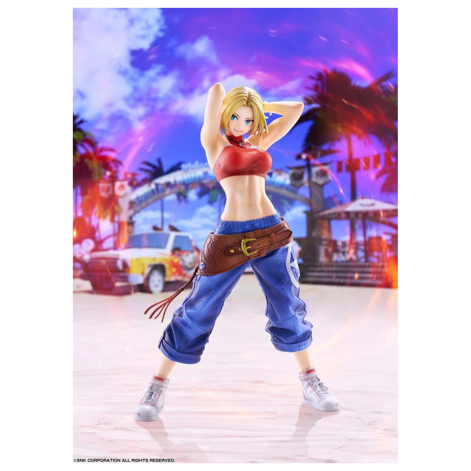 Fighting Girls Collection The King of Fighters XV figurina PVC 1/7 Blue Mary AmiAmi Limited Edition 26 cm poza produsului