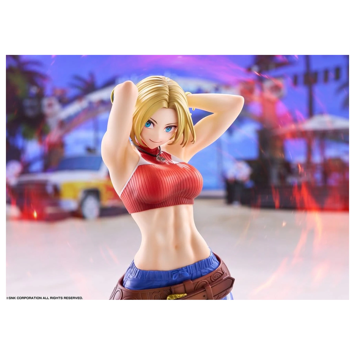 Fighting Girls Collection The King of Fighters XV figurina PVC 1/7 Blue Mary AmiAmi Limited Edition 26 cm poza produsului