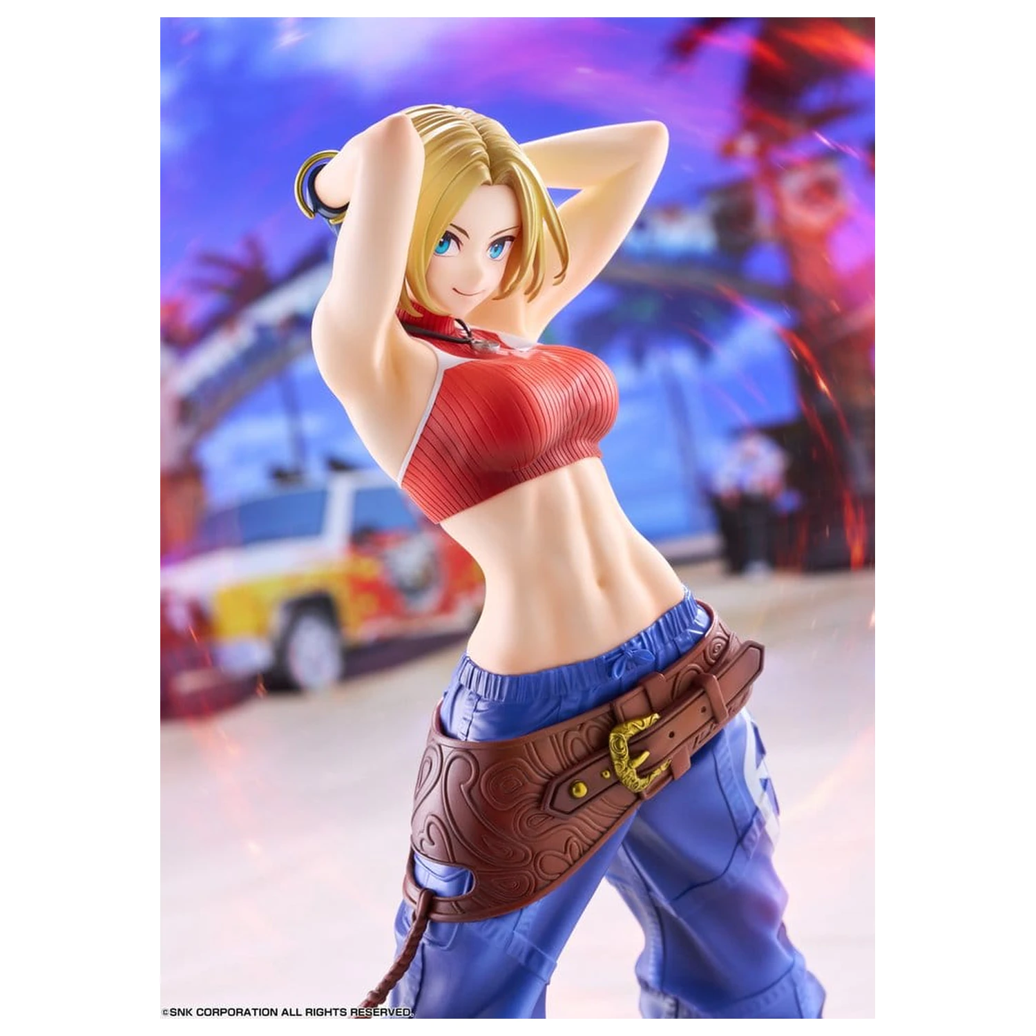 Fighting Girls Collection The King of Fighters XV figurina PVC 1/7 Blue Mary AmiAmi Limited Edition 26 cm poza produsului