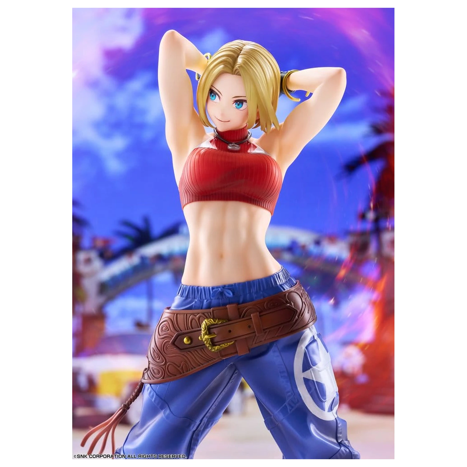 Fighting Girls Collection The King of Fighters XV figurina PVC 1/7 Blue Mary AmiAmi Limited Edition 26 cm poza produsului