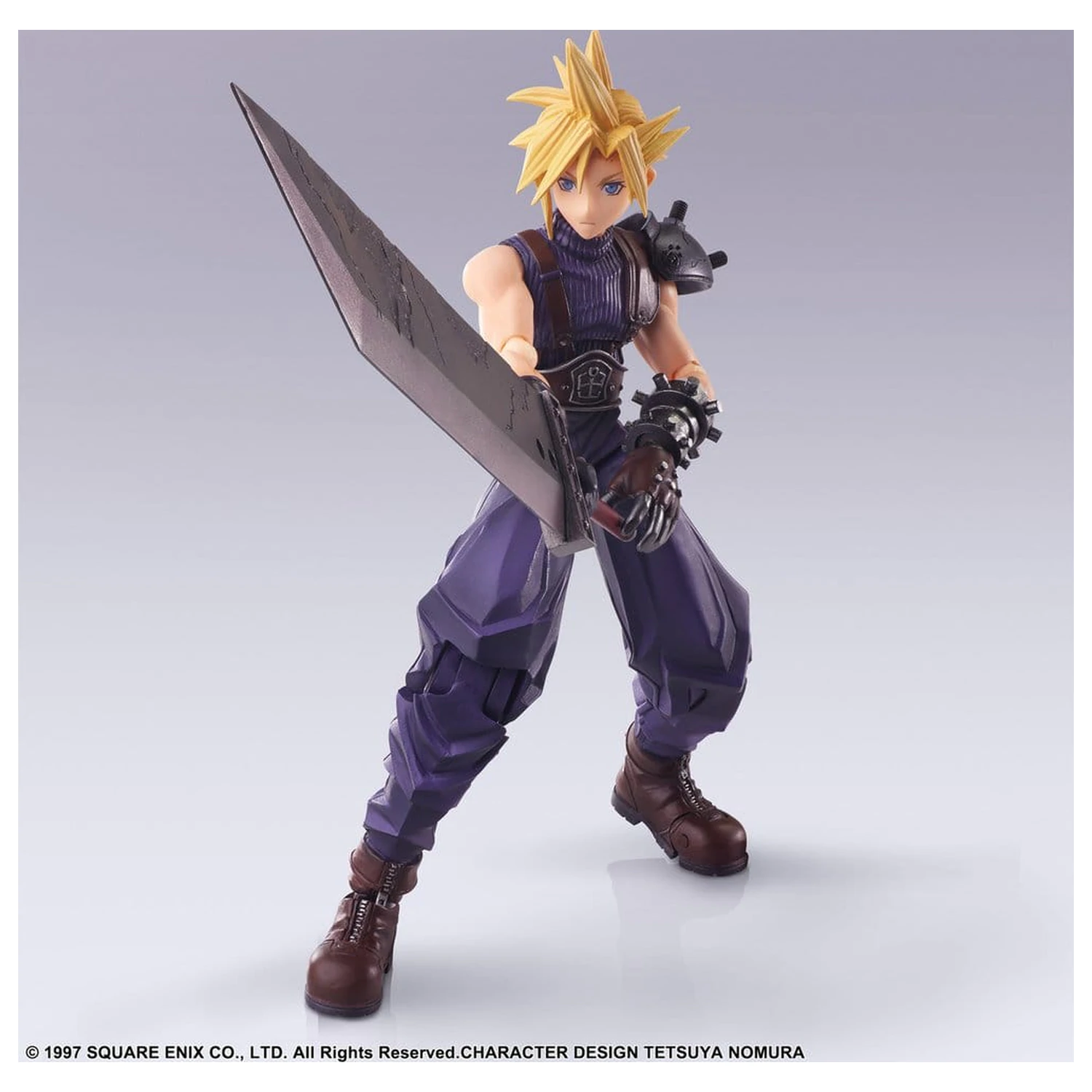 Final Fantasy VII Bring Arts Figurina de acțiune Cloud Strife Digital Plus Edition 15 cm poza produsului