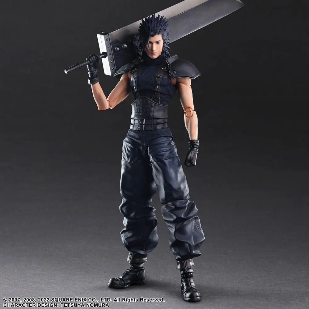 Final Fantasy VII Crisis Core Reunion Figurina de Acțiune Play Arts Kai Zack Fair Soldat Clasa 1 27 cm poza produsului