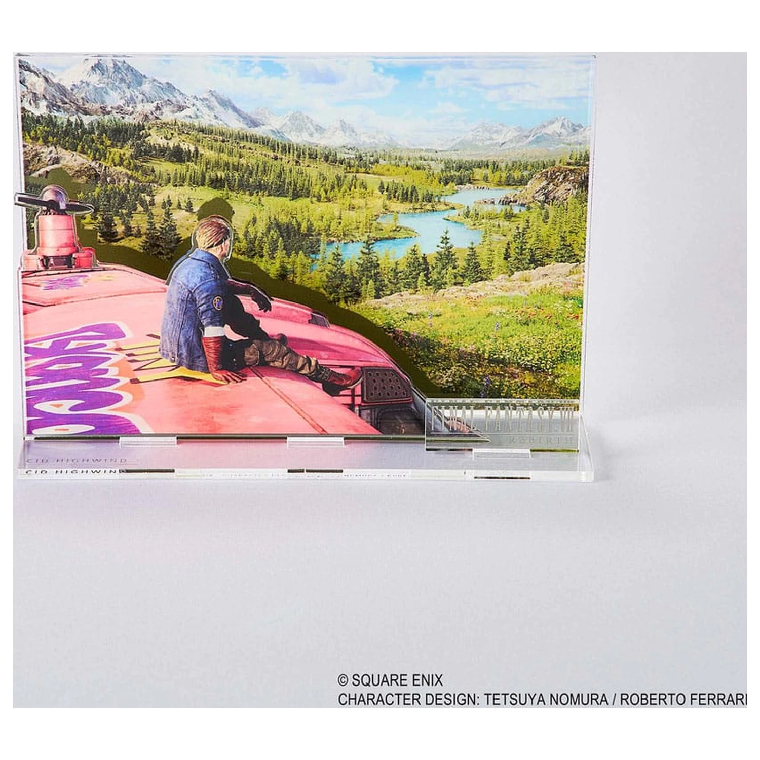 Final Fantasy VII Rebirth Diorama acrilica Cid Key Art poza produsului