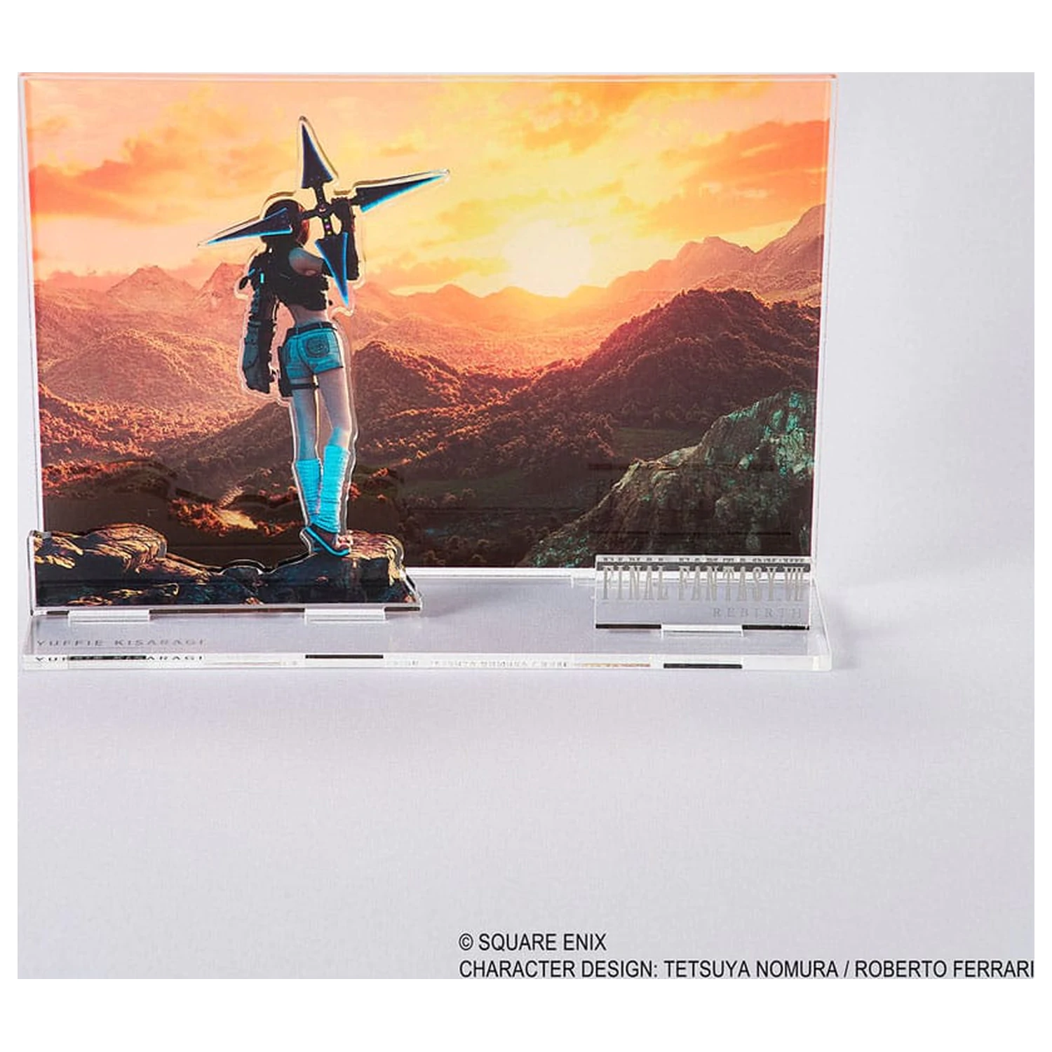Final Fantasy VII Rebirth Diorama acrilica Yuffie Key Art poza produsului