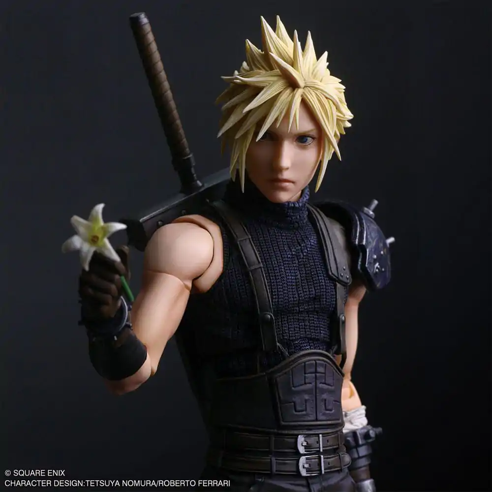 Final Fantasy VII Rebirth Play Arts Shin figurina de actiune Cloud Strife 27 cm poza produsului