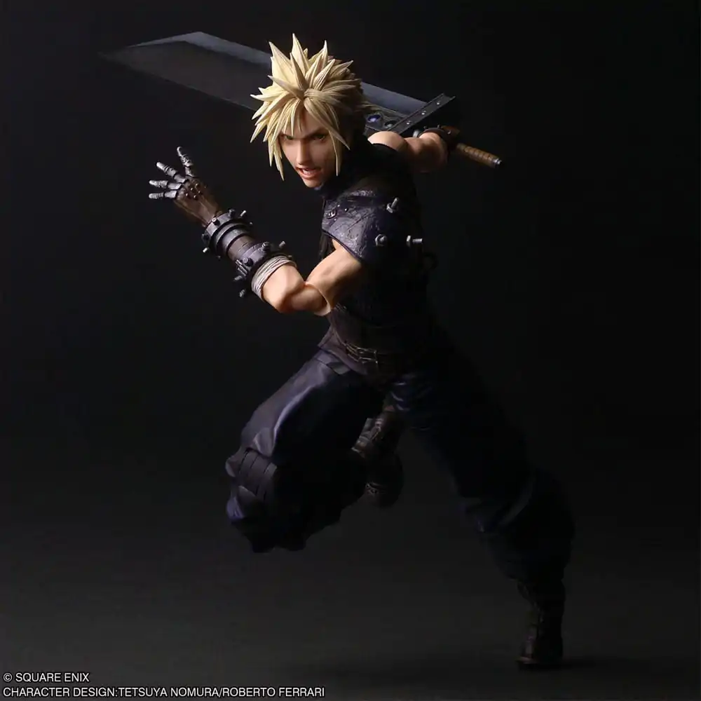 Final Fantasy VII Rebirth Play Arts Shin figurina de actiune Cloud Strife 27 cm poza produsului