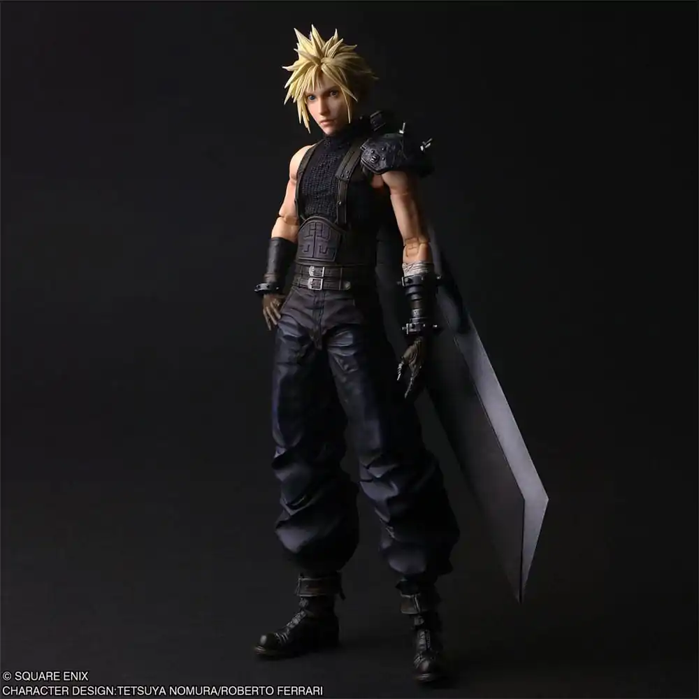 Final Fantasy VII Rebirth Play Arts Shin figurina de actiune Cloud Strife 27 cm poza produsului