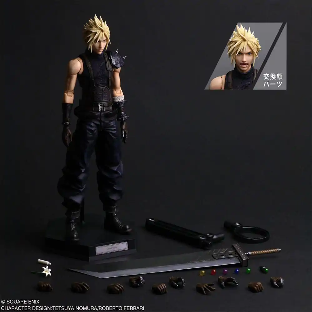 Final Fantasy VII Rebirth Play Arts Shin figurina de actiune Cloud Strife 27 cm poza produsului