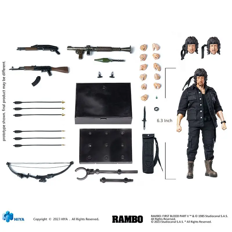 First Blood II Exquisite Super Series figurină de acțiune 1/12 First Blood II John Rambo 16 cm poza produsului