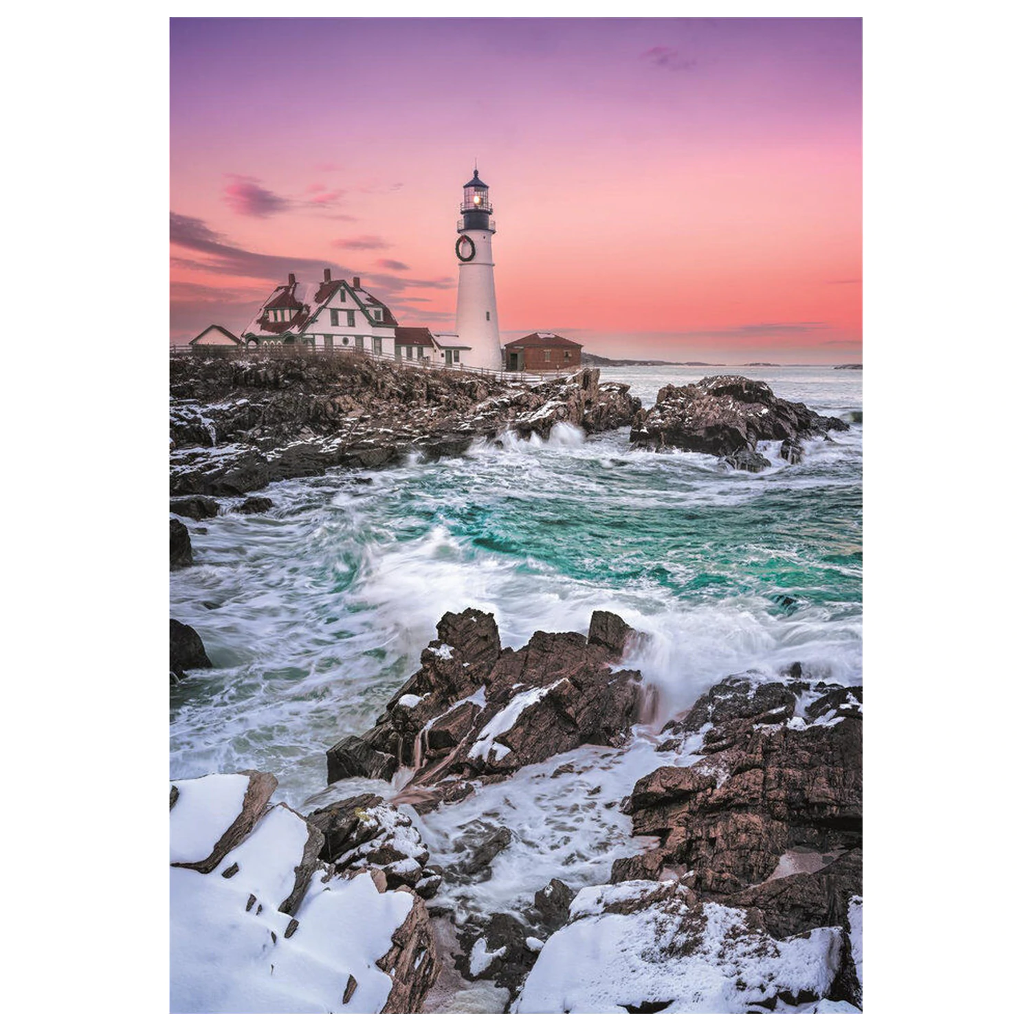 First Snow At Portland Head puzzle 1000 piese poza produsului