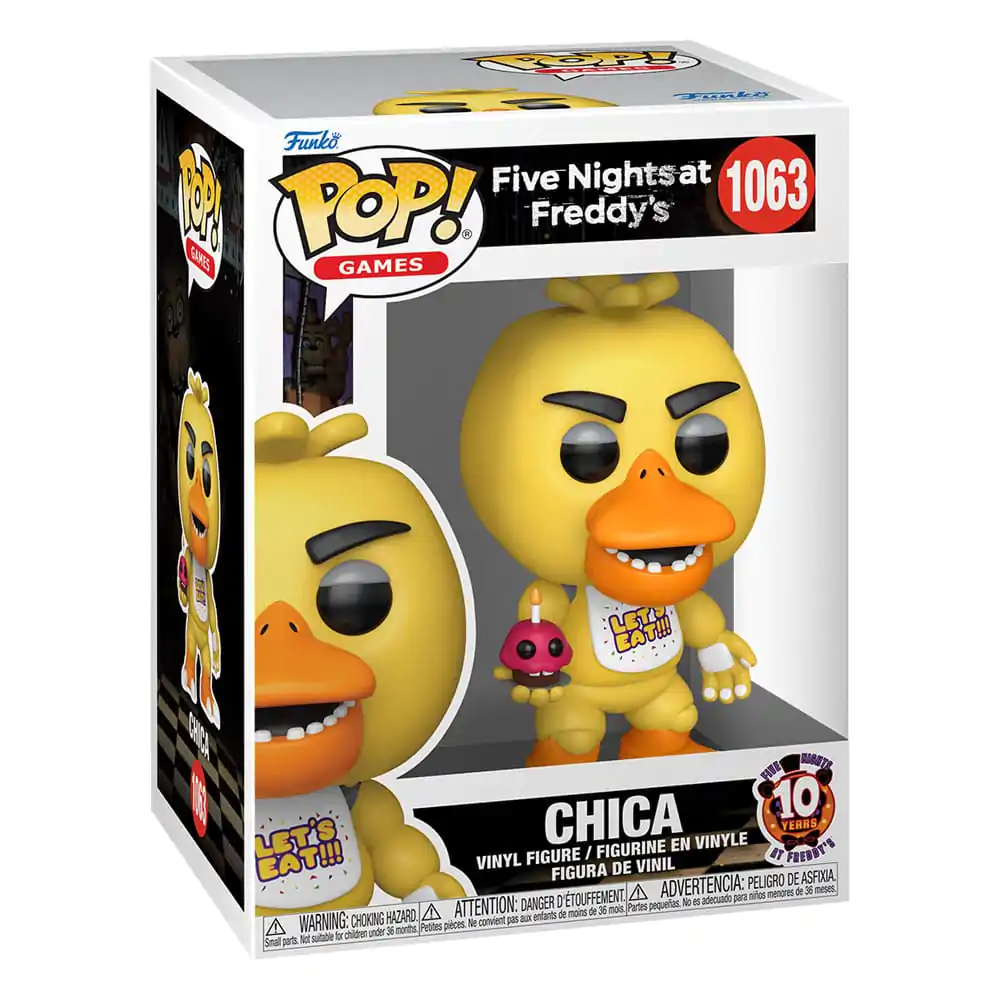 Figurină de vinil Funko POP! Five Nights at Freddy's Aniversare 10 ani - Chica 9 cm poza produsului