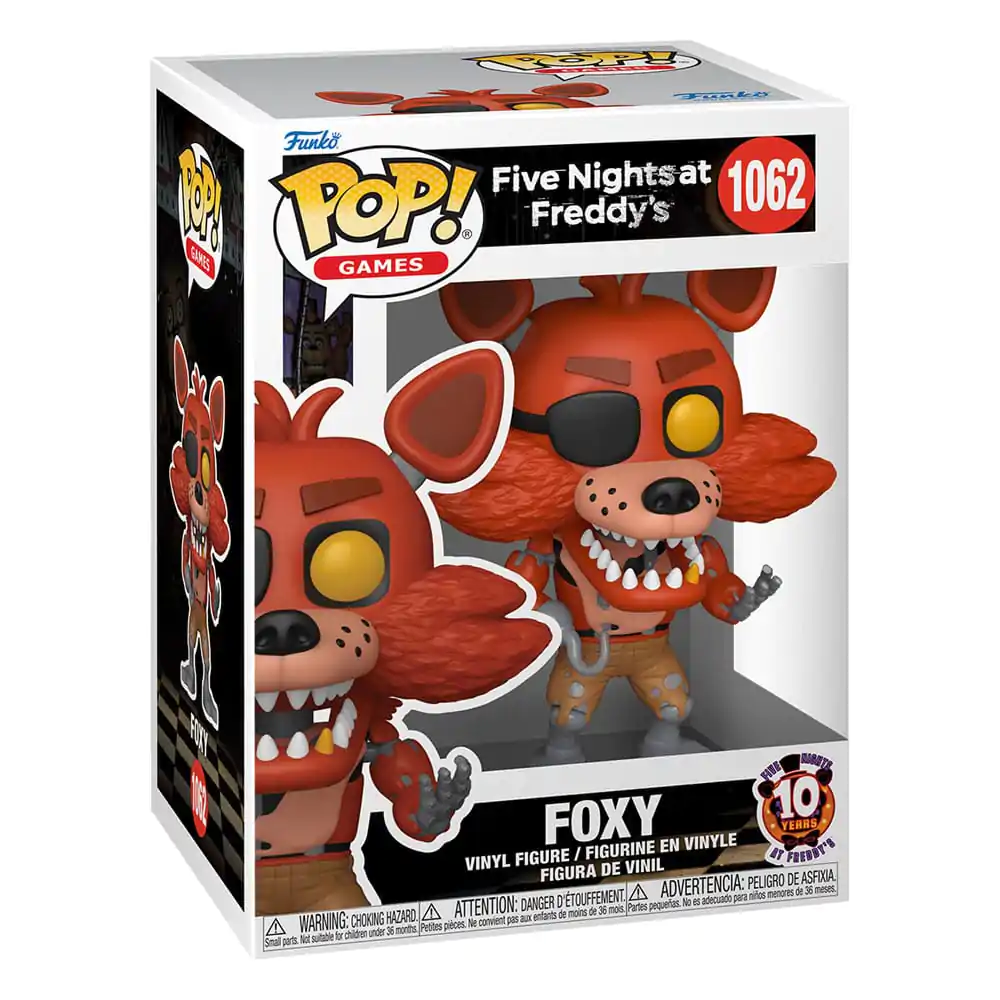 Figurină de Vinil Funko POP! Five Nights at Freddy's Aniversare 10 Ani - Foxy 9 cm poza produsului