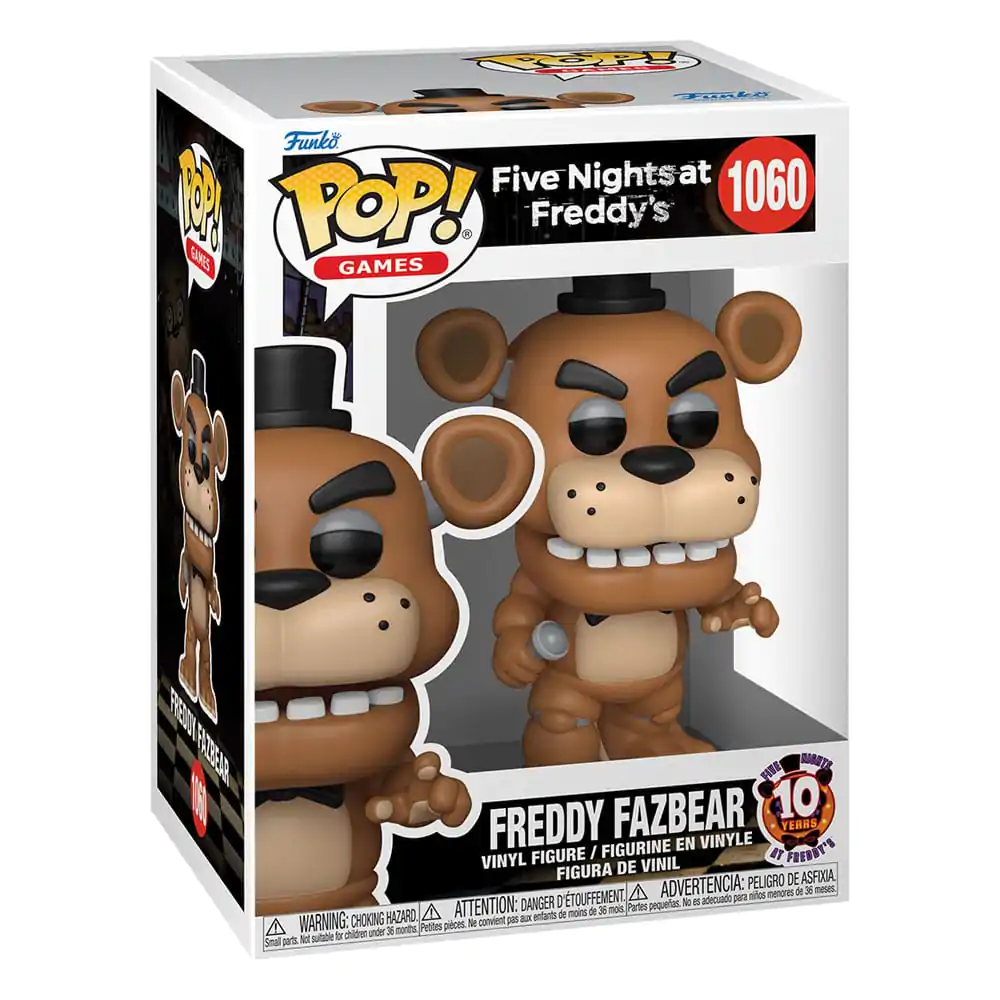 Figurină de vinil Funko POP! Five Nights at Freddy's Aniversare 10 ani - Freddy 9 cm poza produsului