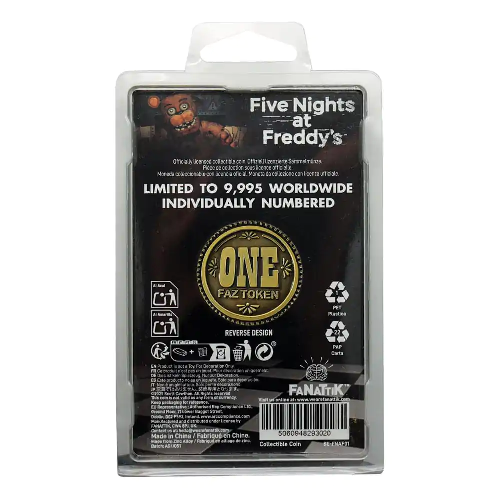 Monedă de colecție Five Nights at Freddy's One Faz Token Limited Edition poza produsului
