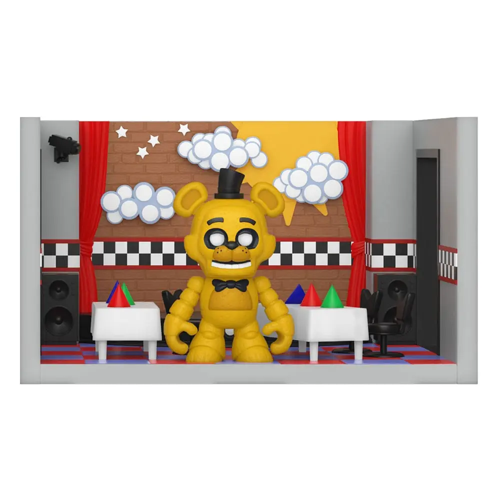 Five Nights at Freddy's Snap Playset si Figurina de Actiune Scena cu Freddy (GD) 9 cm poza produsului
