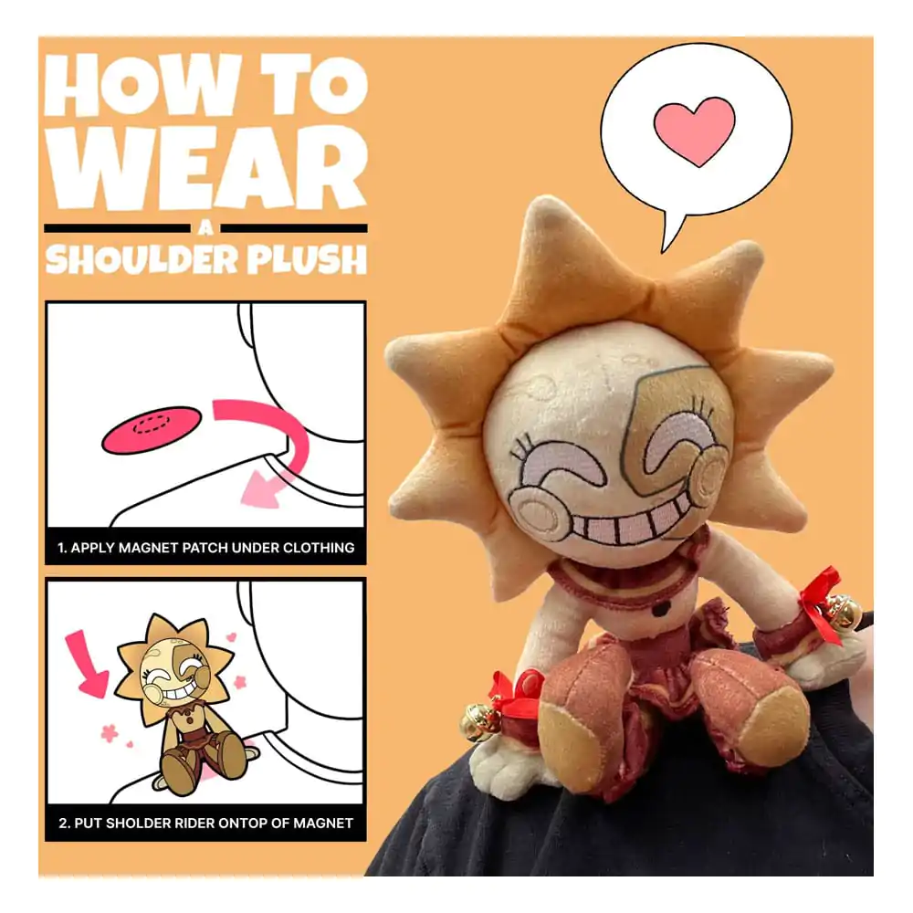 Figurină de pluș Five Nights at Freddy's Sun Shoulder Rider 15 cm poza produsului