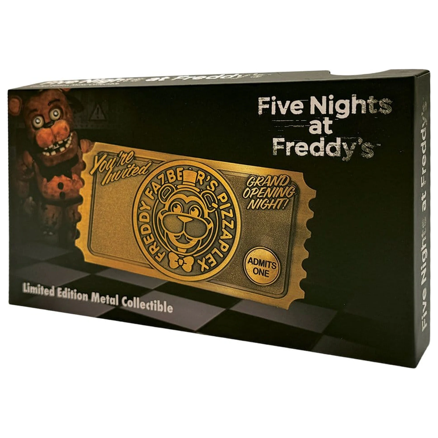 Five Nights at Freddy's Replica Pizzaplex Opening Night Ticket Editie Limitata poza produsului