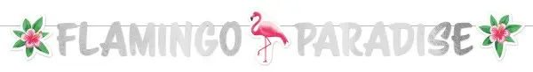Flamingo Paradise Paper Sign 135 cm poza produsului