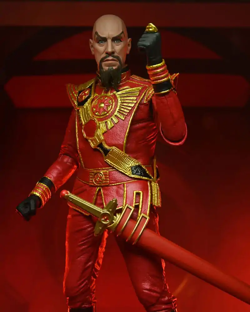 Figurină de acțiune Flash Gordon (1980) Ultimate Ming (Echipament Militar Roșu) 18 cm poza produsului