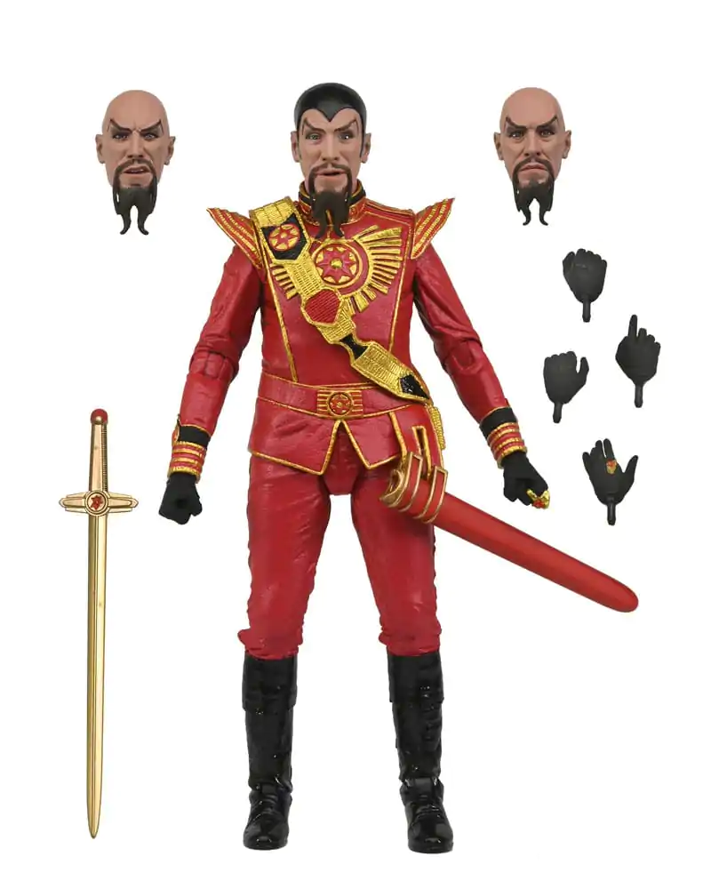 Figurină de acțiune Flash Gordon (1980) Ultimate Ming (Echipament Militar Roșu) 18 cm poza produsului