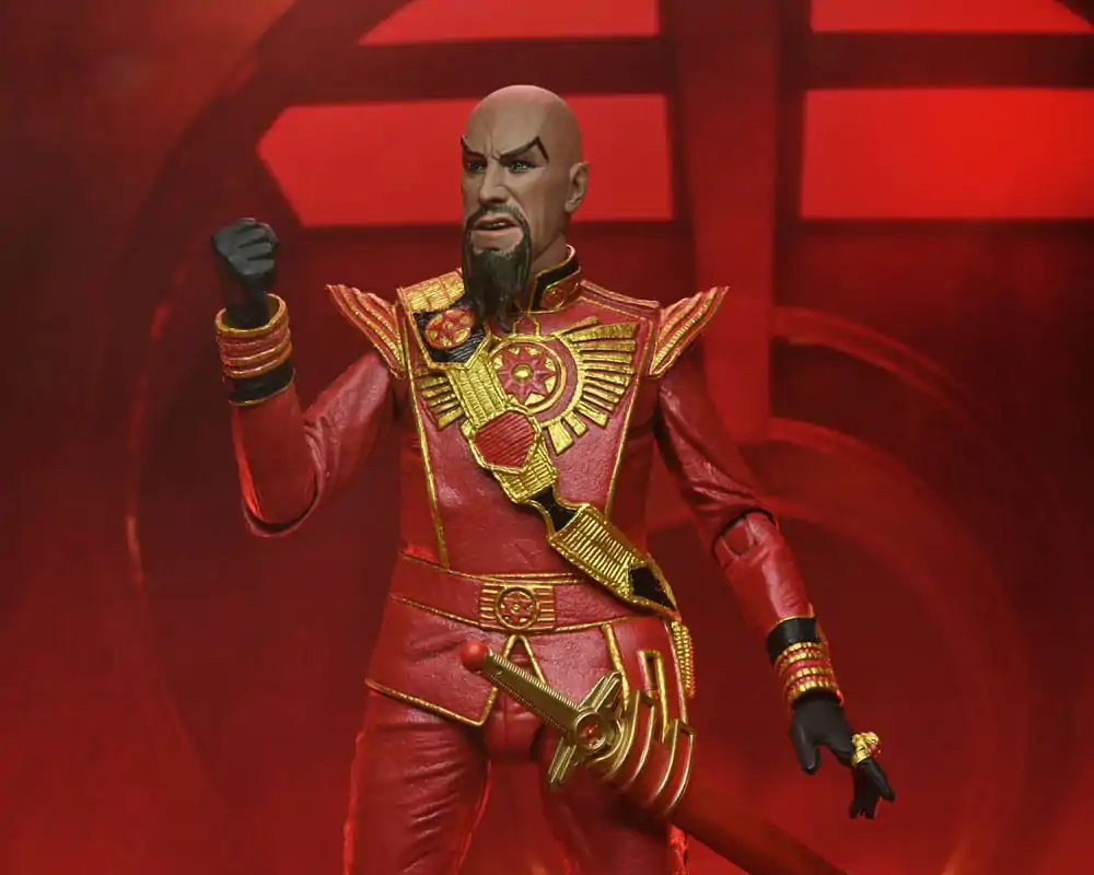 Figurină de acțiune Flash Gordon (1980) Ultimate Ming (Echipament Militar Roșu) 18 cm poza produsului