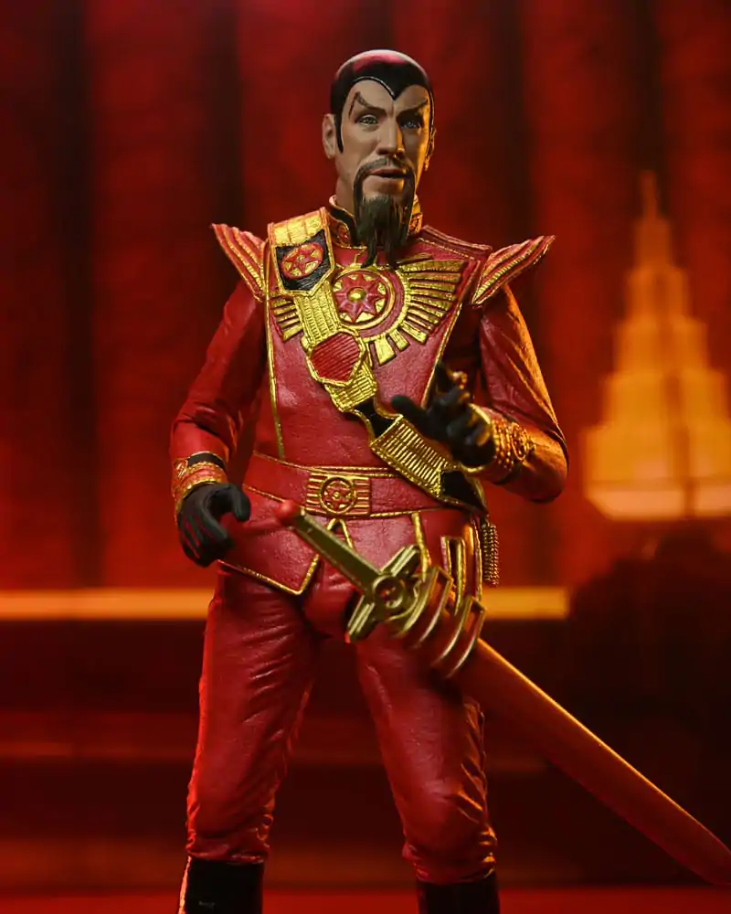 Figurină de acțiune Flash Gordon (1980) Ultimate Ming (Echipament Militar Roșu) 18 cm poza produsului
