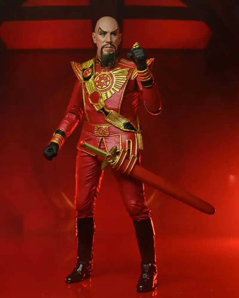 Figurină de acțiune Flash Gordon (1980) Ultimate Ming (Echipament Militar Roșu) 18 cm poza produsului