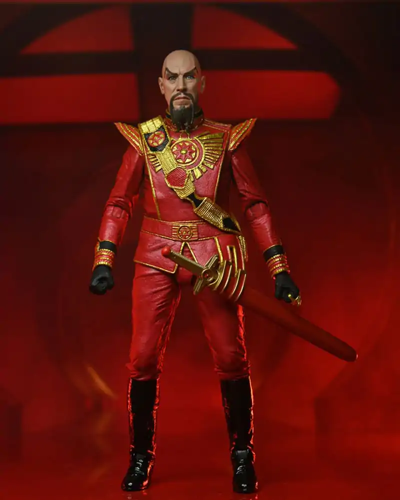 Figurină de acțiune Flash Gordon (1980) Ultimate Ming (Echipament Militar Roșu) 18 cm poza produsului