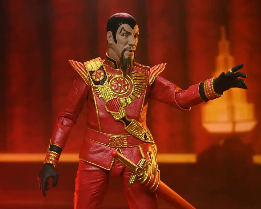 Figurină de acțiune Flash Gordon (1980) Ultimate Ming (Echipament Militar Roșu) 18 cm poza produsului