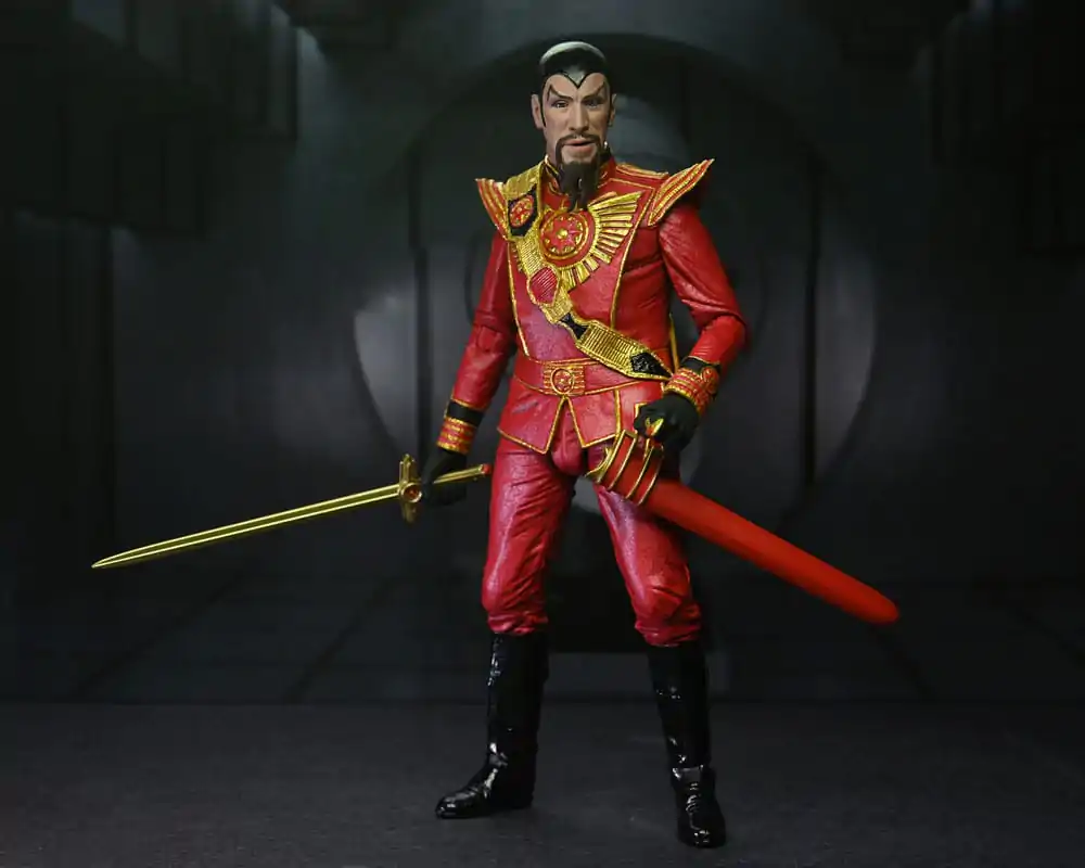 Figurină de acțiune Flash Gordon (1980) Ultimate Ming (Echipament Militar Roșu) 18 cm poza produsului
