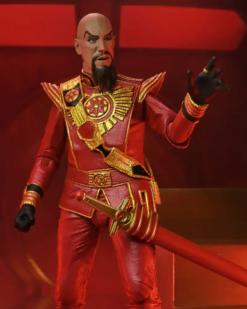 Figurină de acțiune Flash Gordon (1980) Ultimate Ming (Echipament Militar Roșu) 18 cm poza produsului