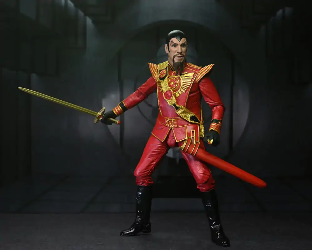 Figurină de acțiune Flash Gordon (1980) Ultimate Ming (Echipament Militar Roșu) 18 cm poza produsului